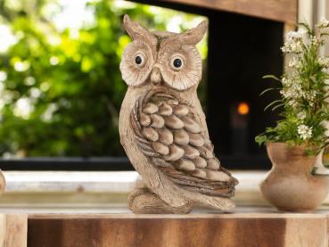 Preview: Eule 40 cm - Elegante Frühlingsdeko